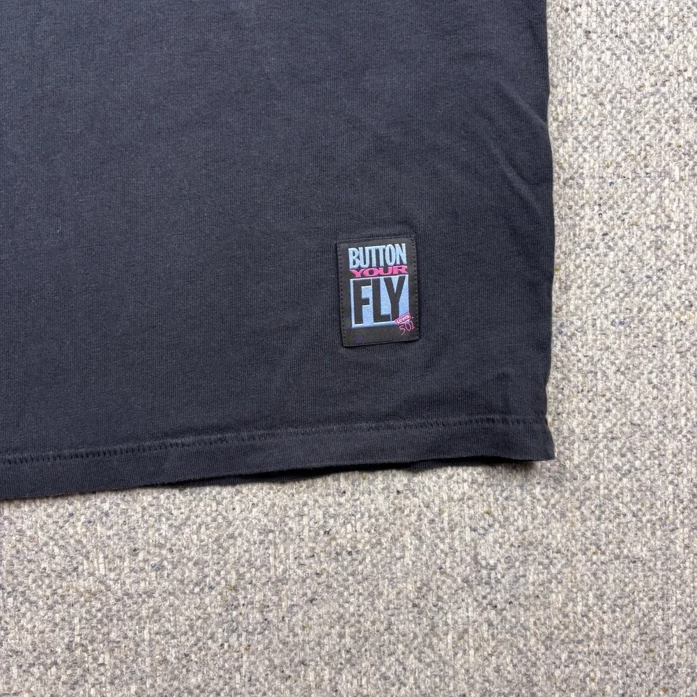 Levi's 501 Vintage On The Fly‎ Graphic T-Shirt Black Men's Size Small